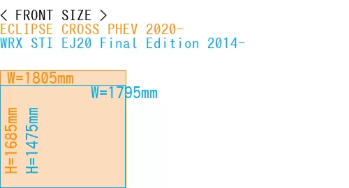 #ECLIPSE CROSS PHEV 2020- + WRX STI EJ20 Final Edition 2014-